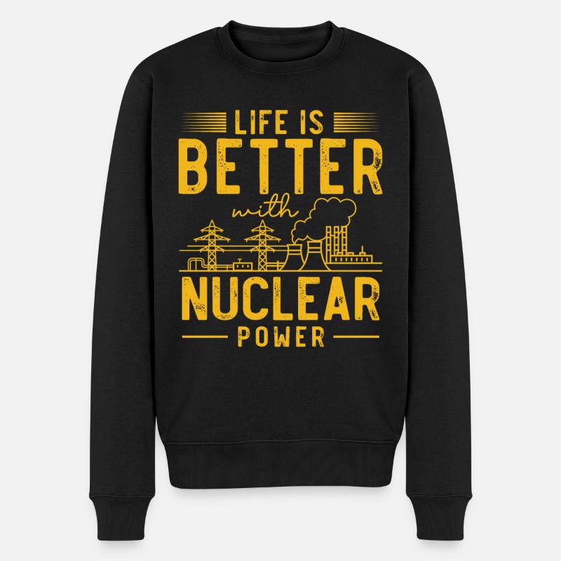 Nuclear Engineer, Nuclear Science, Science - Men's Premium Organic Jumper - black