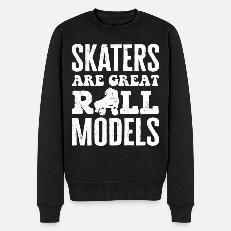 Patinage, roller - Pull Premium bio Homme - noir