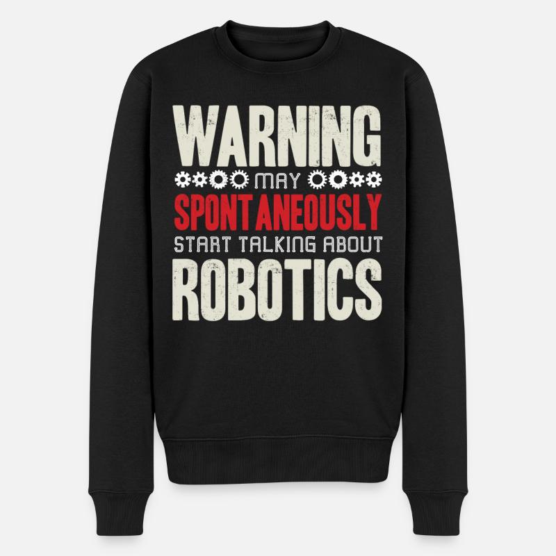 Robotik, Robotikingenieur - Männer Premium Bio Pullover - Schwarz