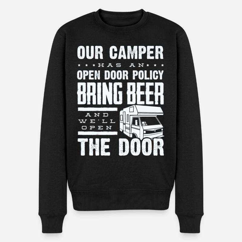 Camping-car, Camping-car, Camping camping-car - Pull Premium bio Homme - noir
