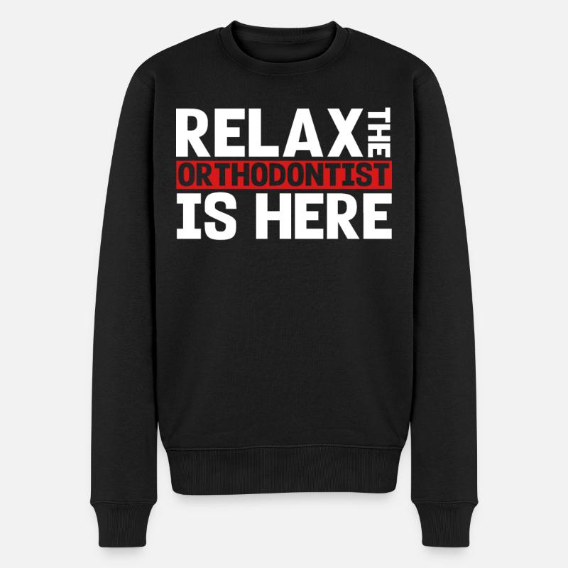 Kieferorthopäde, Zahnarzt, Kieferorthopädie, - Männer Premium Bio Pullover - Schwarz