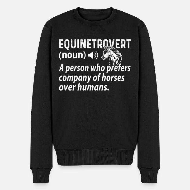 Épinetroverted - - Pull Premium bio Homme - noir