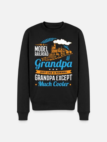 Railway Ladder, Railway Railfan - Men's Premium Organic Jumper - black