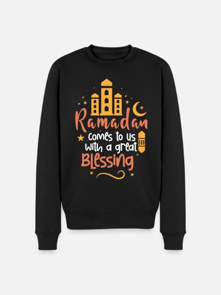 Ramadan, Rabian, Muslim, Islamic - Men's Premium Organic Jumper - black