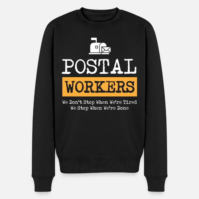 Postier, postier, facteur - Pull Premium bio Homme - noir