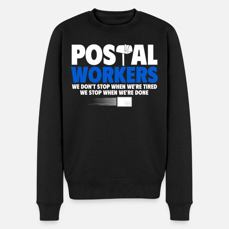 Post worker, post man - Men's Premium Organic Jumper - black
