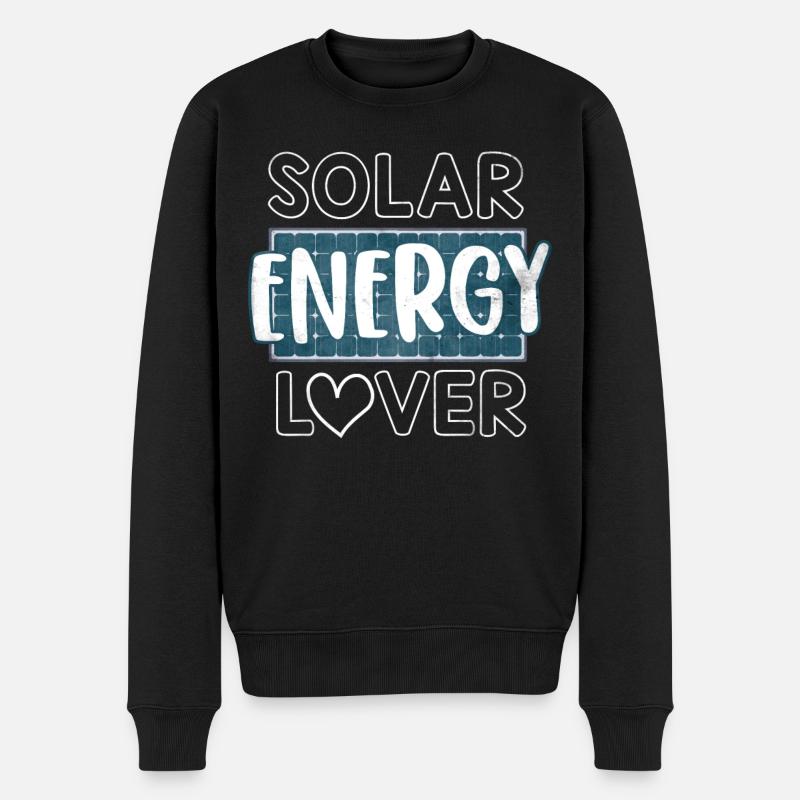 Énergie solaire, Énergie renouvelable - Pull Premium bio Homme - noir