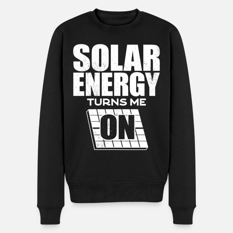 Énergie solaire, Énergie renouvelable - Pull Premium bio Homme - noir