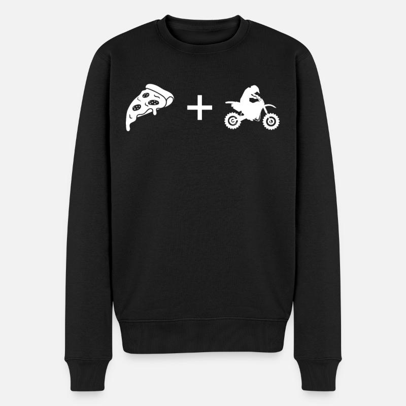 Pizza - Guy Moto - - Pull Premium bio Homme - noir