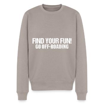 Off-road, 4x4, 4-wheel - Men's Premium Organic Jumper - taupe - Front - Nico (187cm)