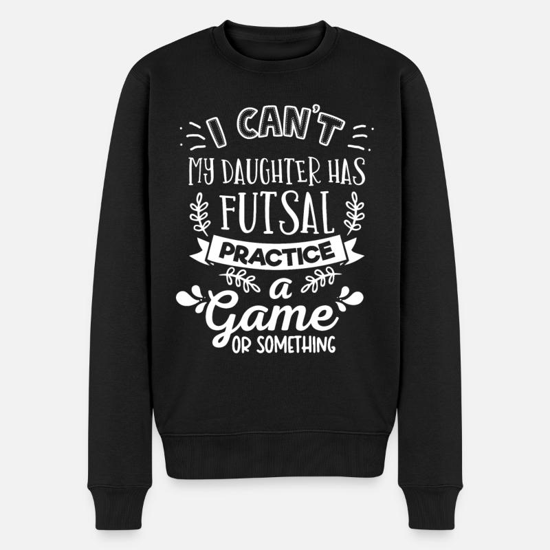 Futsal -Spieler, Futsal - Männer Premium Bio Pullover - Schwarz
