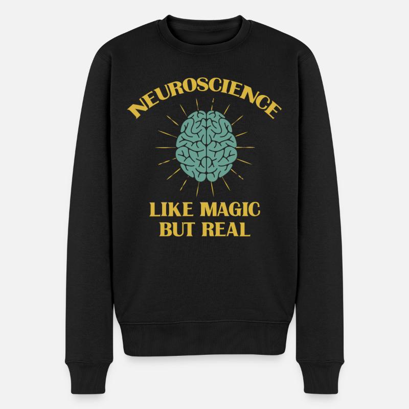Neurowissenschaft - Männer Premium Bio Pullover - Schwarz