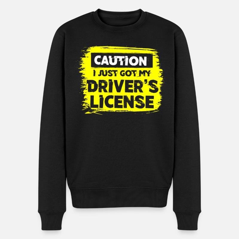 Neuer Führerschein - Männer Premium Bio Pullover - Schwarz