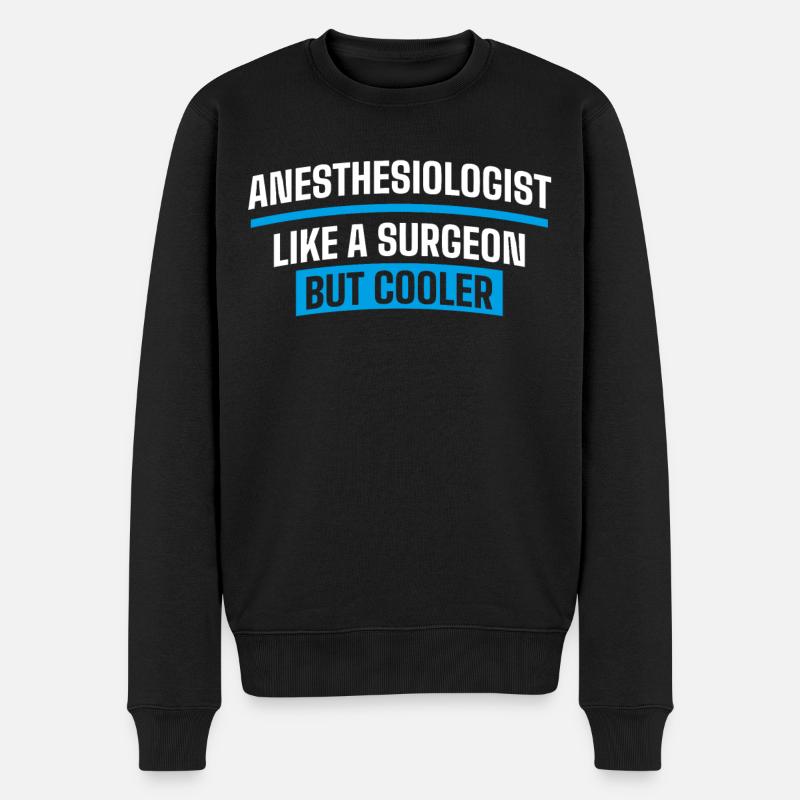Anesthésiste, Anesthésiologie - Pull Premium bio Homme - noir