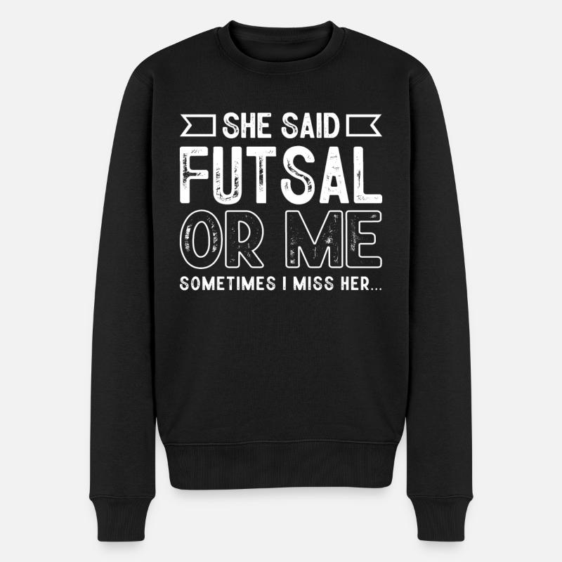 Futsal, Football, - Pull Premium bio Homme - noir