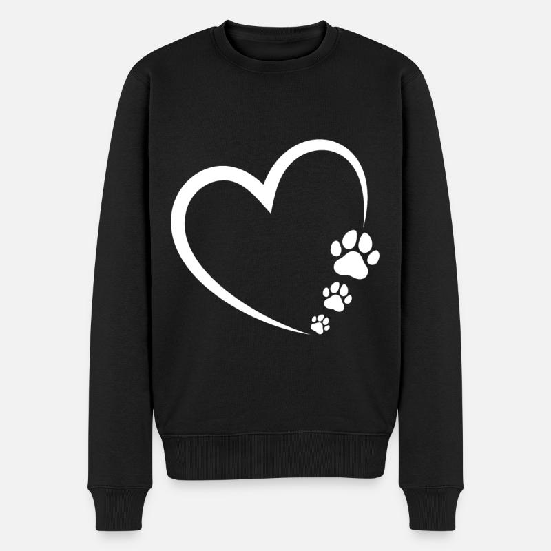 Cœur de patte - Pull Premium bio Homme - noir
