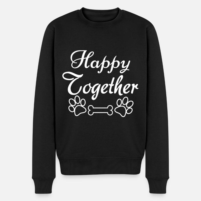 Heureux ensemble - Pull Premium bio Homme - noir