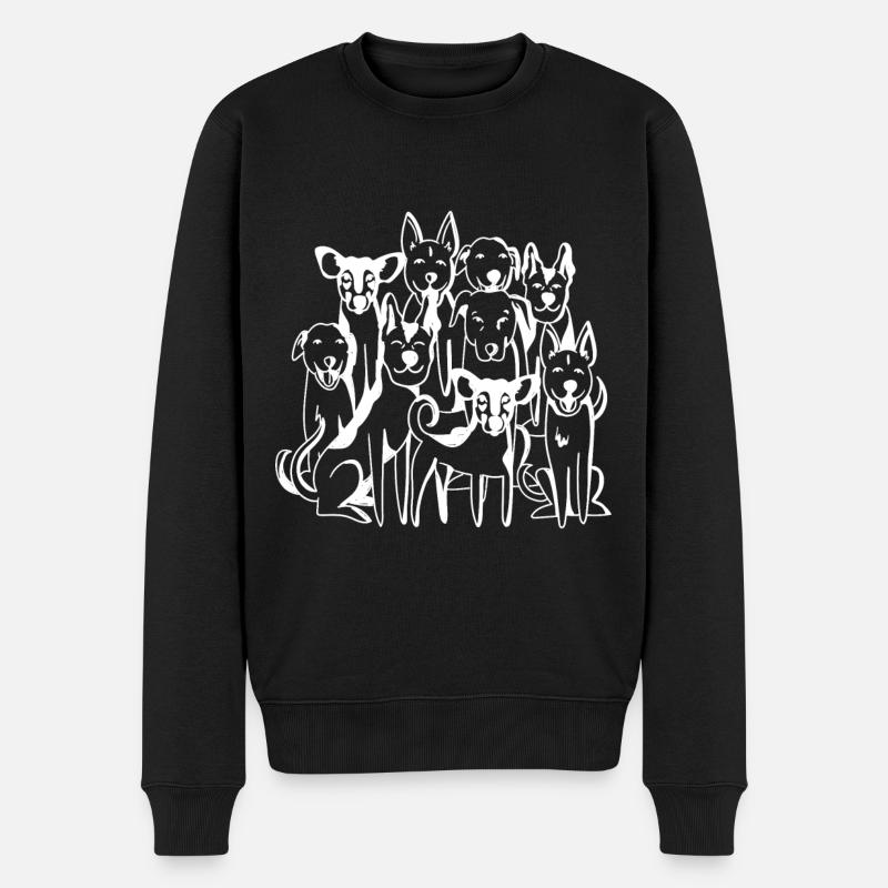 Chiens parias - Pull Premium bio Homme - noir