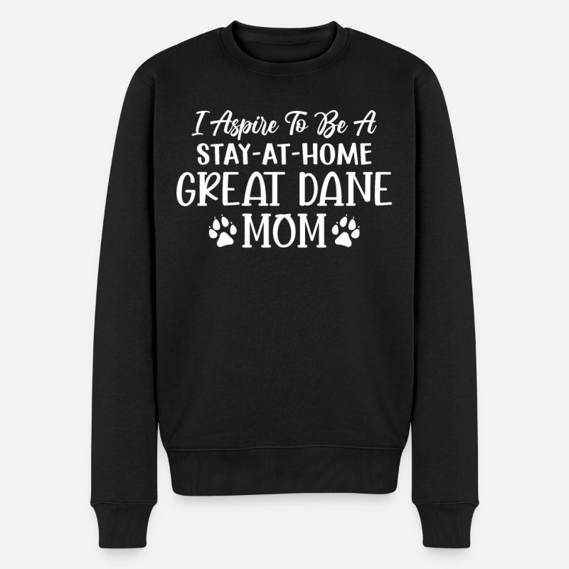 Deutsche Doggen, Deutsche Doggen - Männer Premium Bio Pullover - Schwarz
