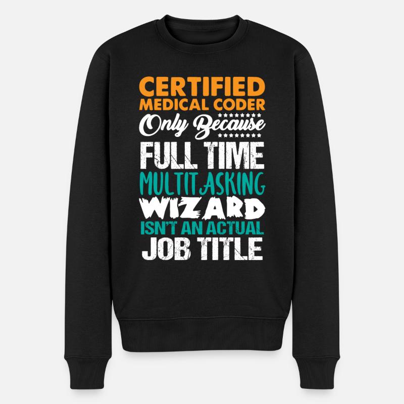 Medical encoder, programmer - Men's Premium Organic Jumper - black