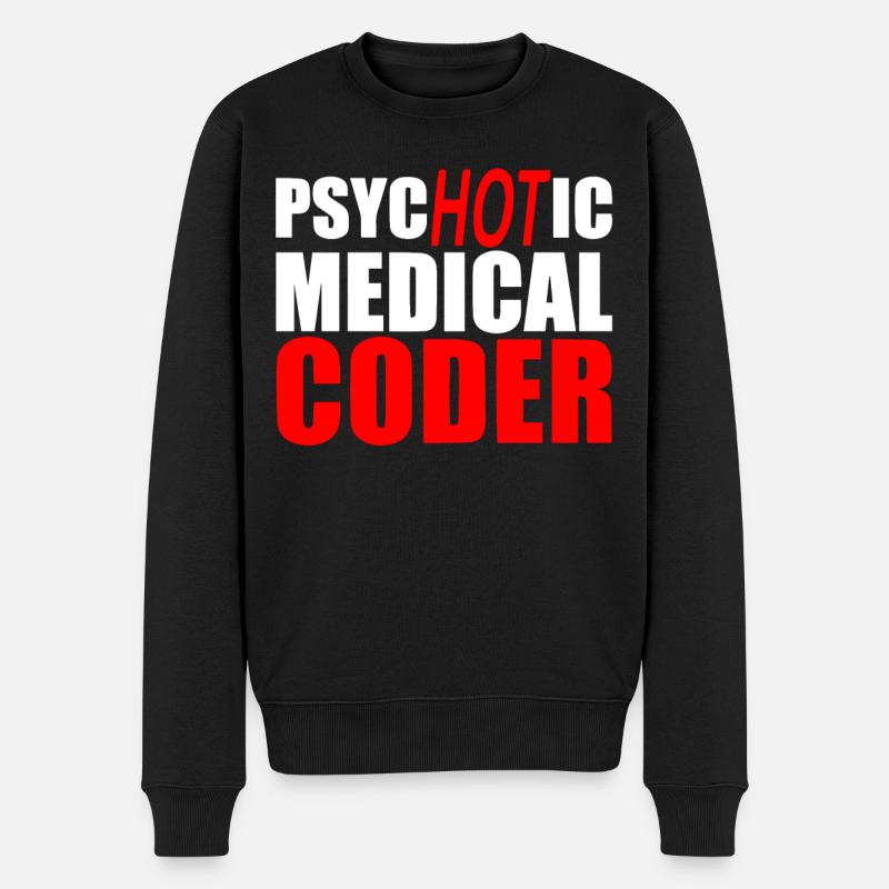 Medical encoder, programmer - Men's Premium Organic Jumper - black