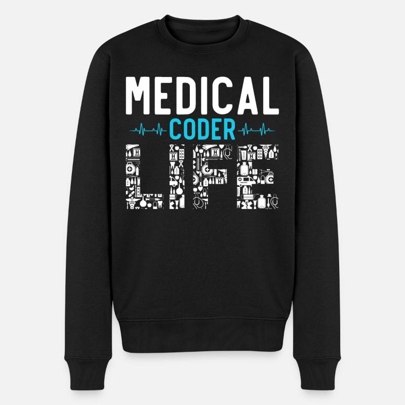 Codeur médical Programmeur médical - Pull Premium bio Homme - noir
