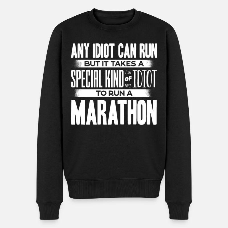 Marathonien - Pull Premium bio Homme - noir