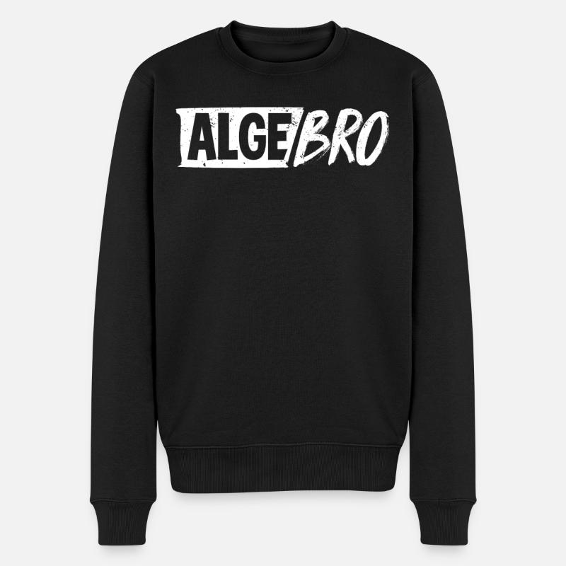 Algebra, Analysis, Wissenschaft, Mathematik - Männer Premium Bio Pullover - Schwarz