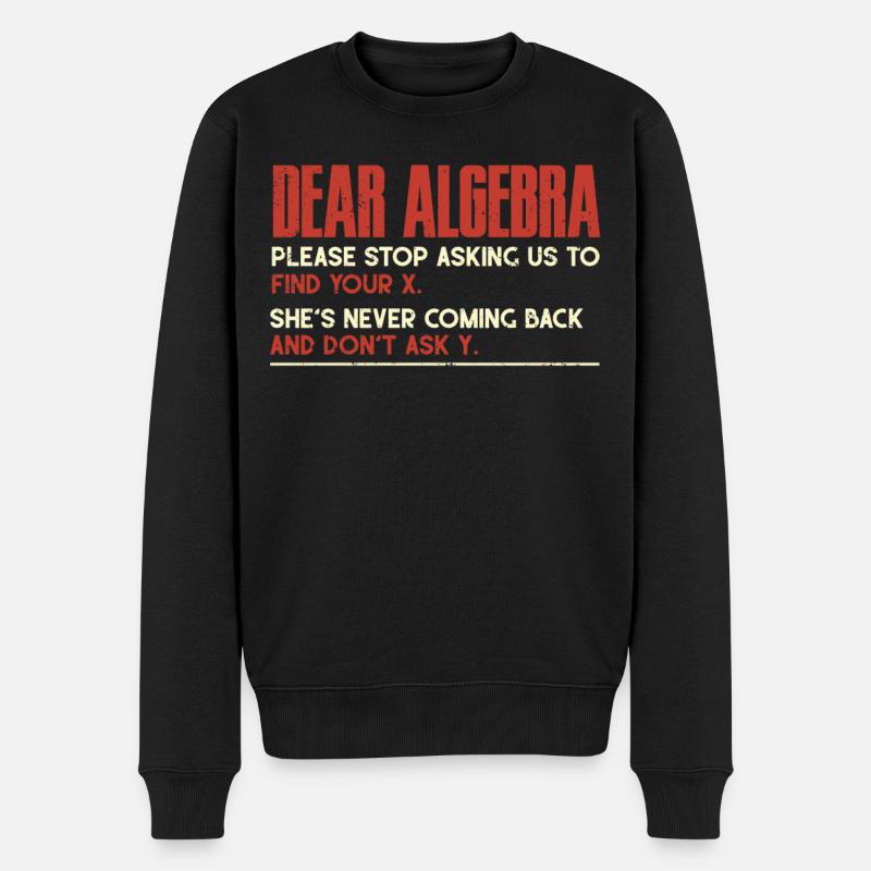 Algèbre, Analyse, Science, Mathématiques - Pull Premium bio Homme - noir