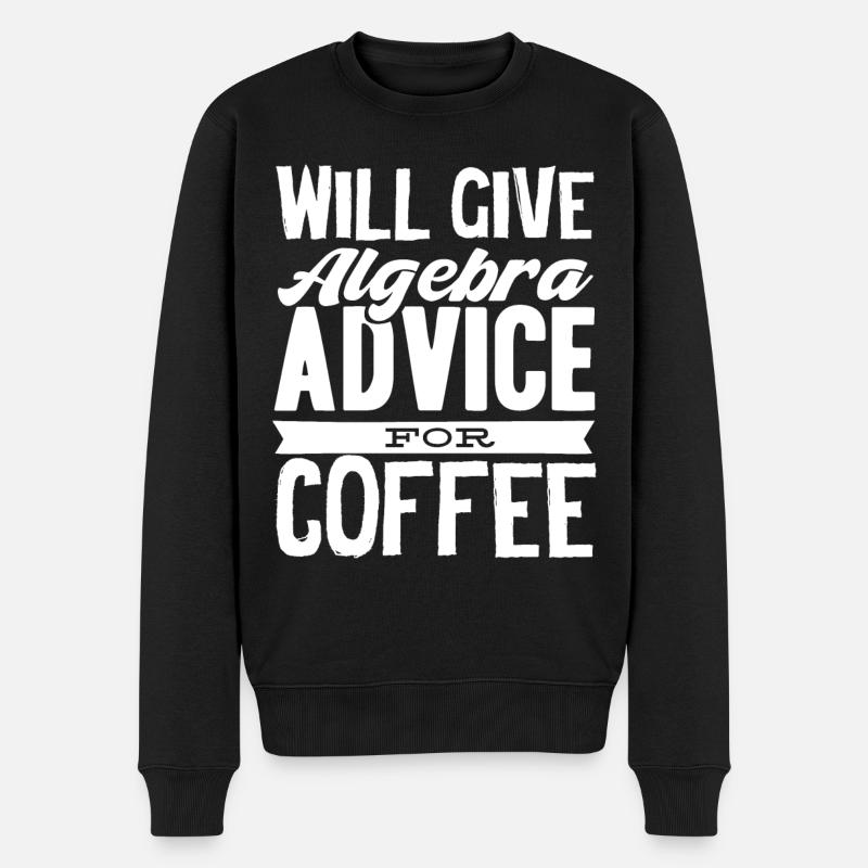 Algebra, Analysis, Wissenschaft, Mathematik - Männer Premium Bio Pullover - Schwarz