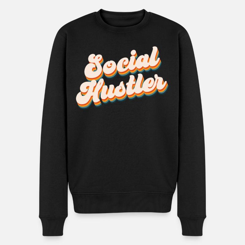 Travailleur social - Pull Premium bio Homme - noir
