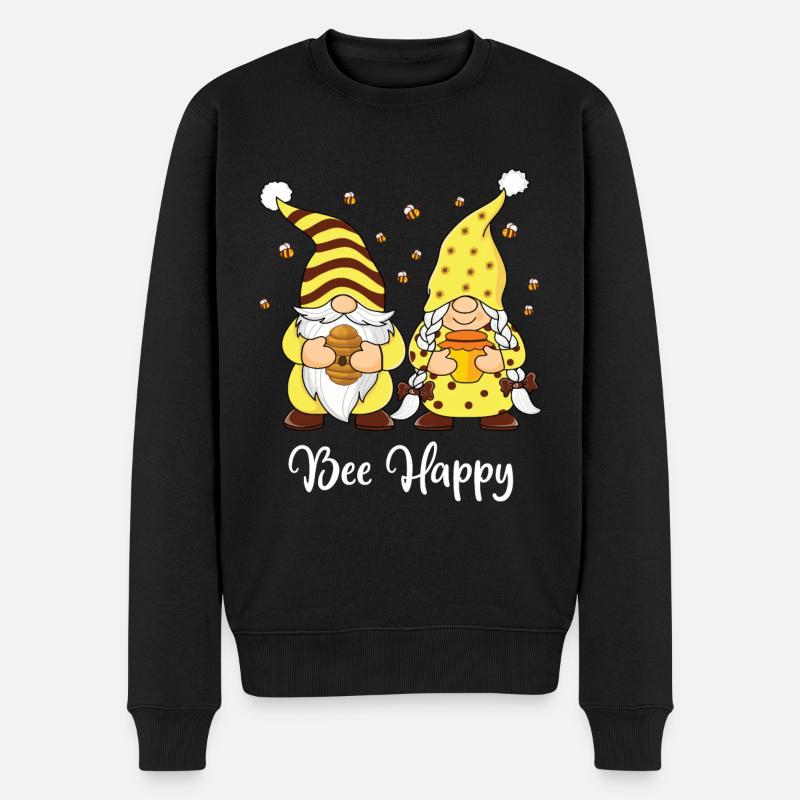 Bee Happy Spring Bee Garden Gnome Garden - Pull Premium bio Homme - noir