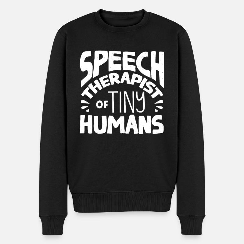 Speech-language pathology, speech-language pathologist - Men's Premium Organic Jumper - black