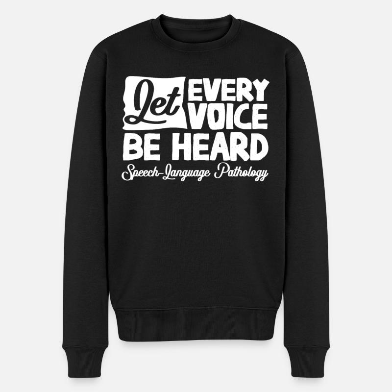 Speech-language pathology, speech-language pathologist - Men's Premium Organic Jumper - black