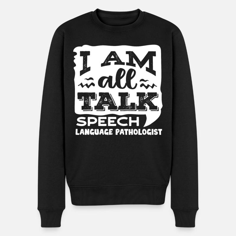 Speech-language pathology, speech-language pathologist - Men's Premium Organic Jumper - black