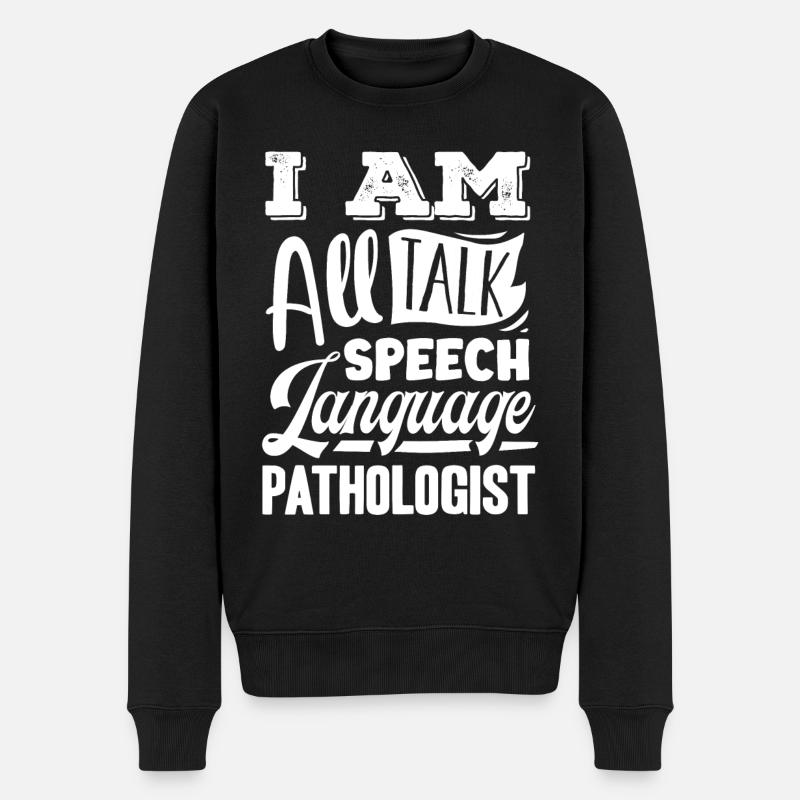 Speech-language pathology, speech-language pathologist - Men's Premium Organic Jumper - black