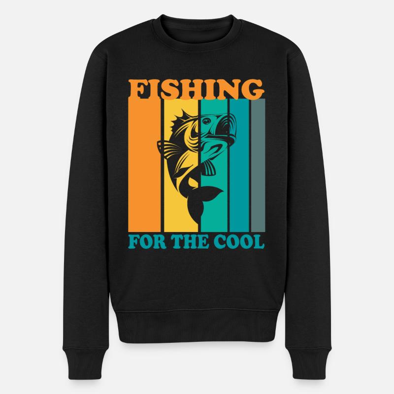 Pêche aux plus cool - - Pull Premium bio Homme - noir