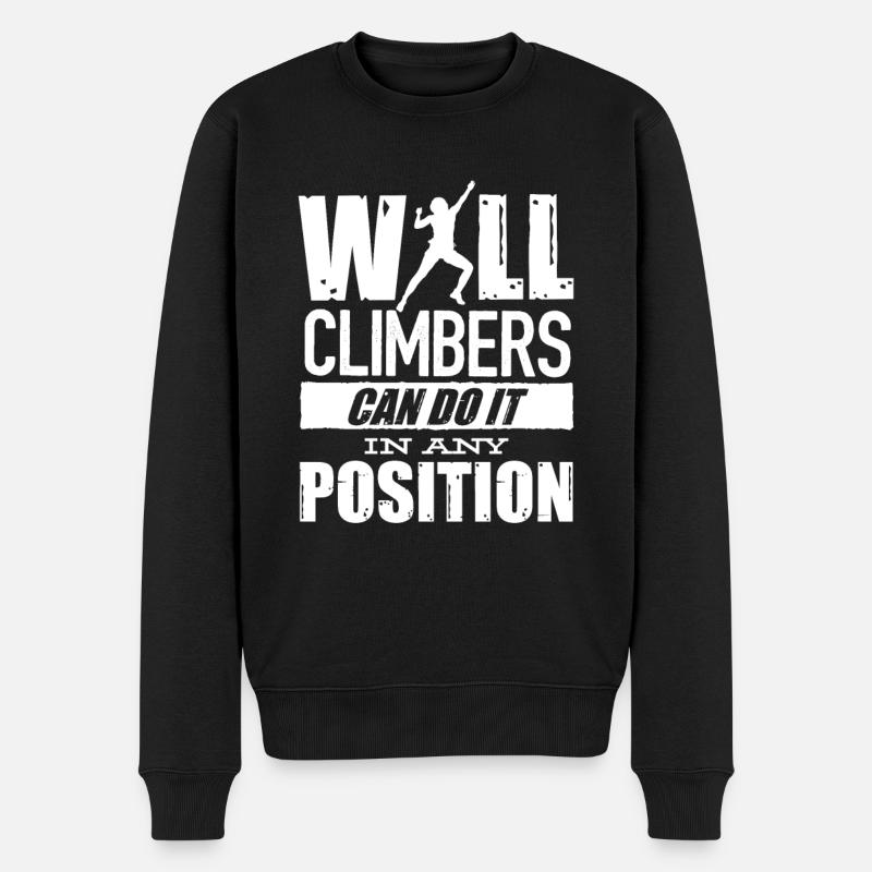 Wall climbers, wall climbers - Men's Premium Organic Jumper - black