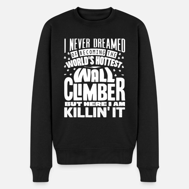 Wall climbers, wall climbers - Men's Premium Organic Jumper - black