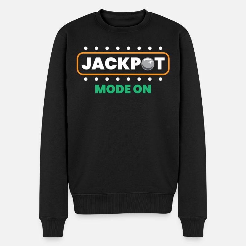 Flipperspieler - Männer Premium Bio Pullover - Schwarz