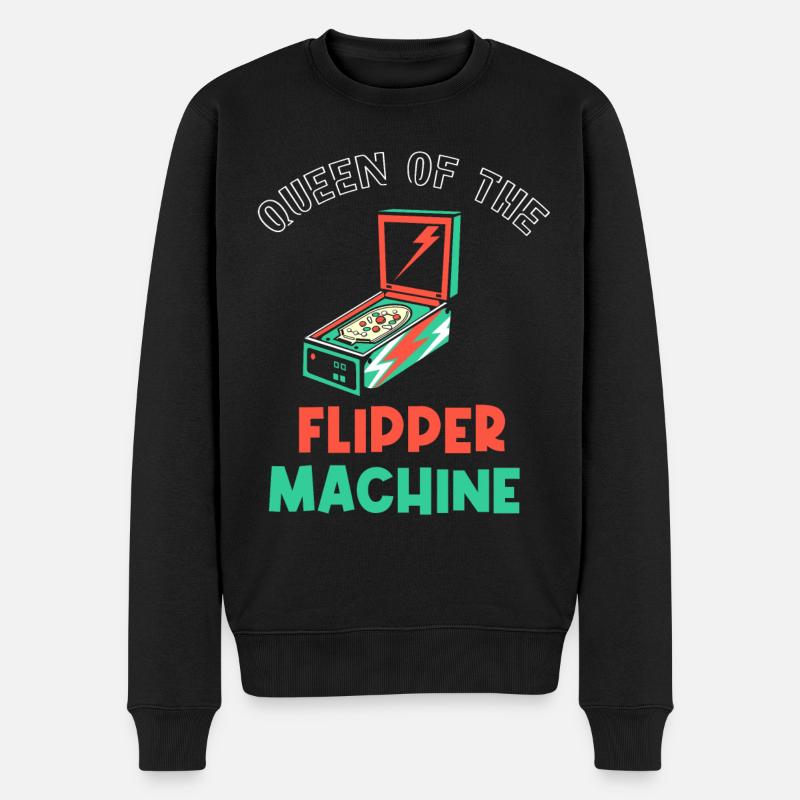 Joueur de flipper - Pull Premium bio Homme - noir