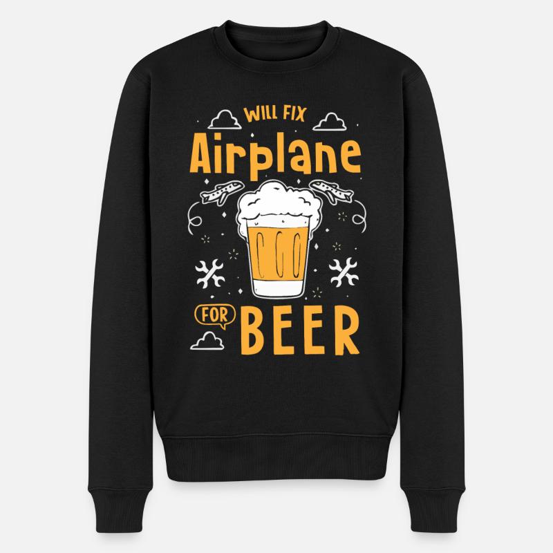 Mécanicien d’aéronefs - Pull Premium bio Homme - noir