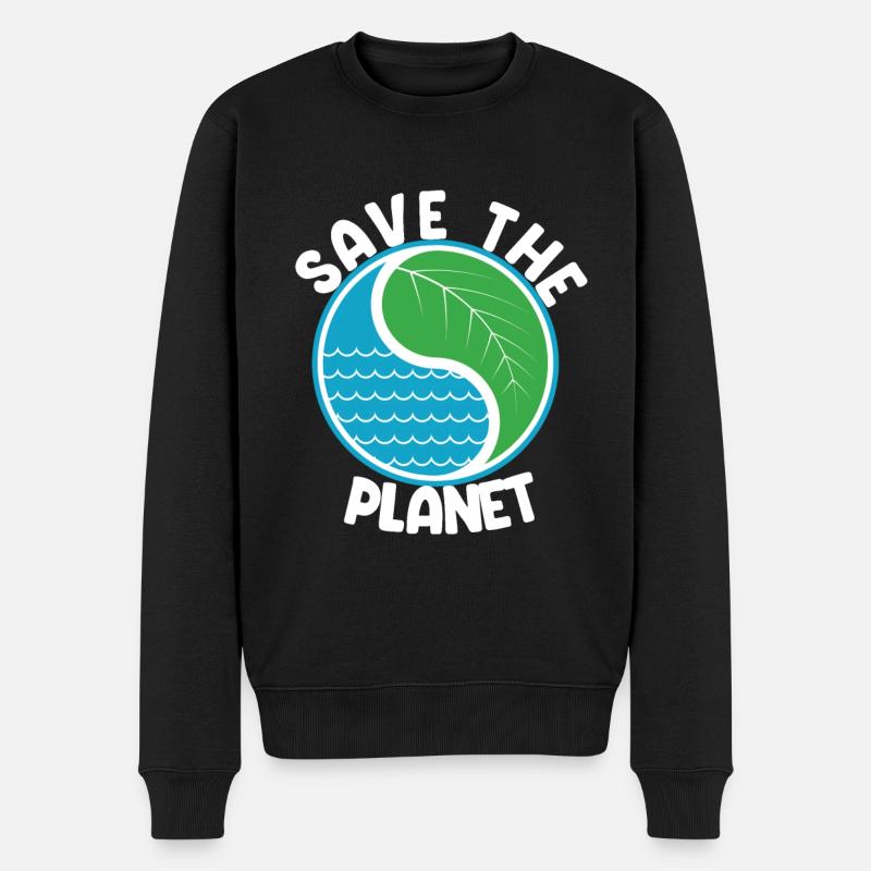 Sauvez la planète - Pull Premium bio Homme - noir