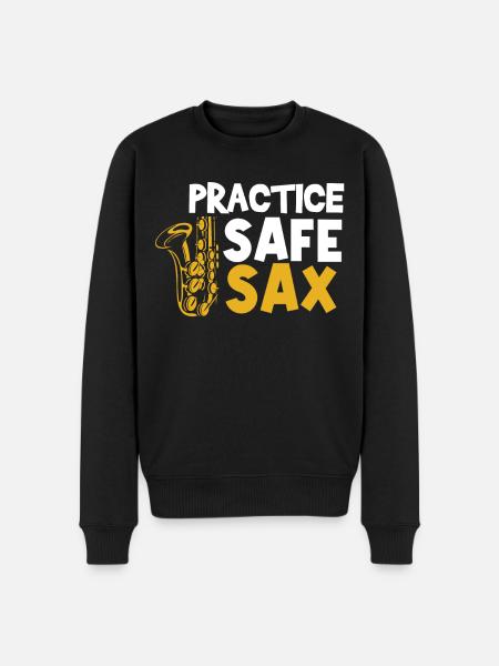 Saxophonist, Saxophone, Sound, Smooth Jazz - Men's Premium Organic Jumper - black