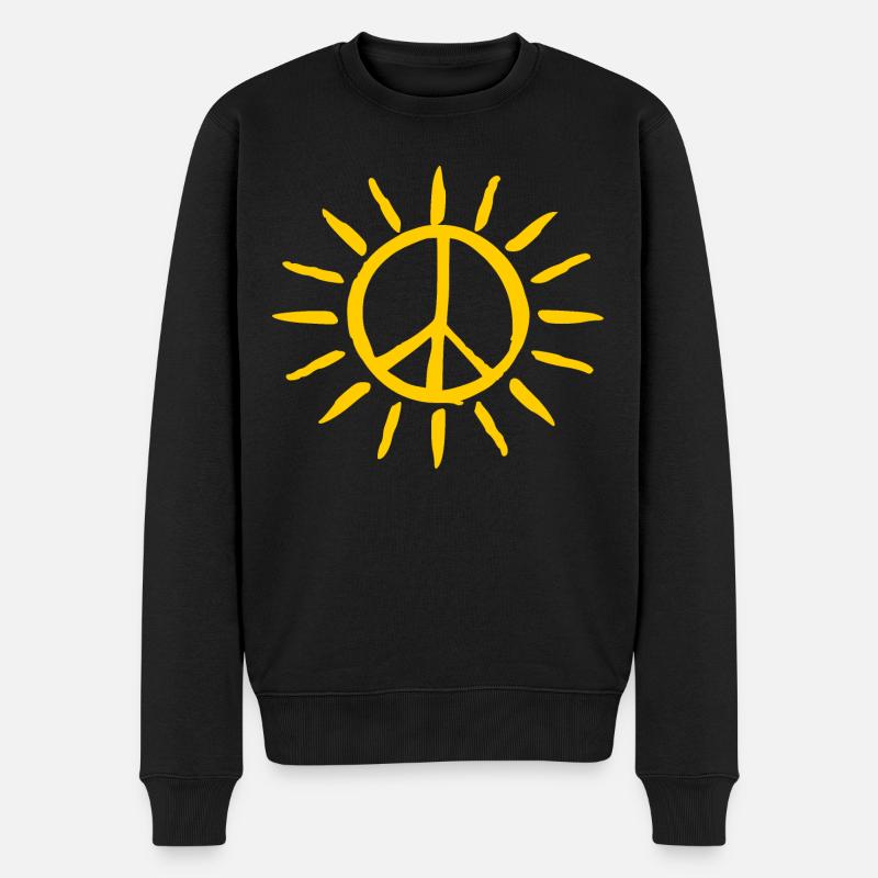 Paix - Pull Premium bio Homme - noir