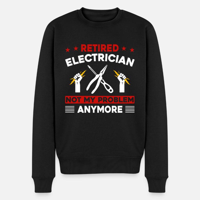 Maître électricien Power - Pull Premium bio Homme - noir
