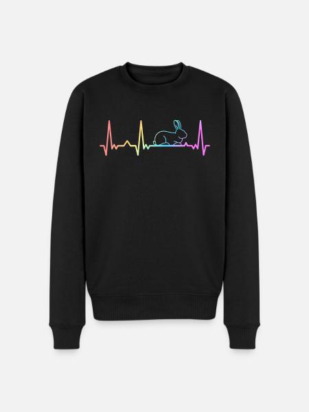 Rabbit Rabbit Rabbit Pet - Men's Premium Organic Jumper - black
