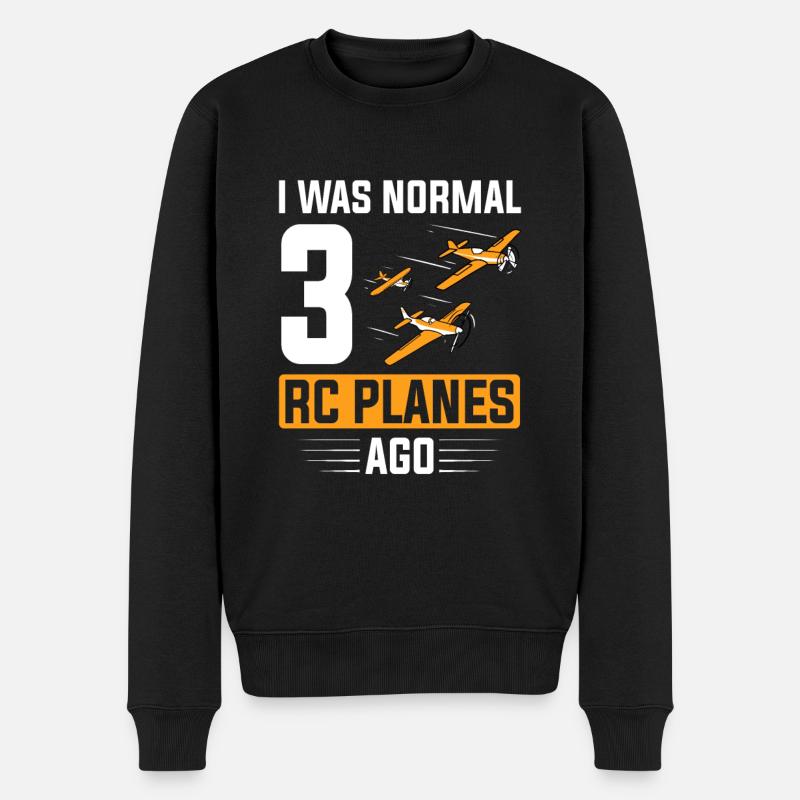 RC-Flugzeug RC-Flugzeug - Männer Premium Bio Pullover - Schwarz