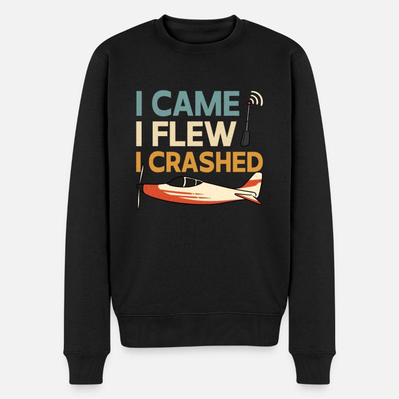 RC-Flugzeug RC-Flugzeug - Männer Premium Bio Pullover - Schwarz