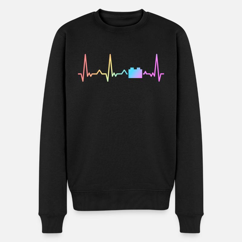 Brick Builder Master Builder Klemmbaustein - Männer Premium Bio Pullover - Schwarz
